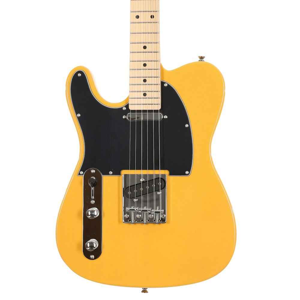 EastCoast T1 Left Handed Electric Guitar in Butterscotch