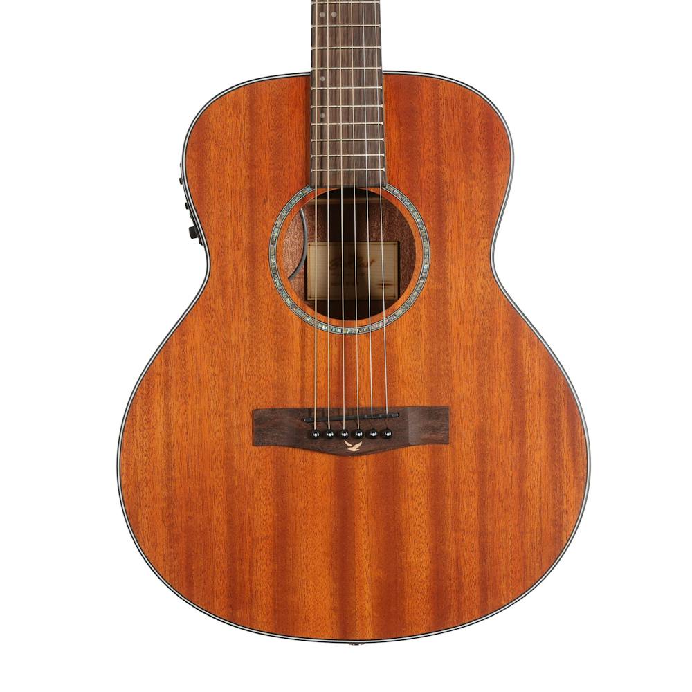 EastCoast M1SME GSM Mahogany Travel Electro Acoustic Guitar in Satin Natural