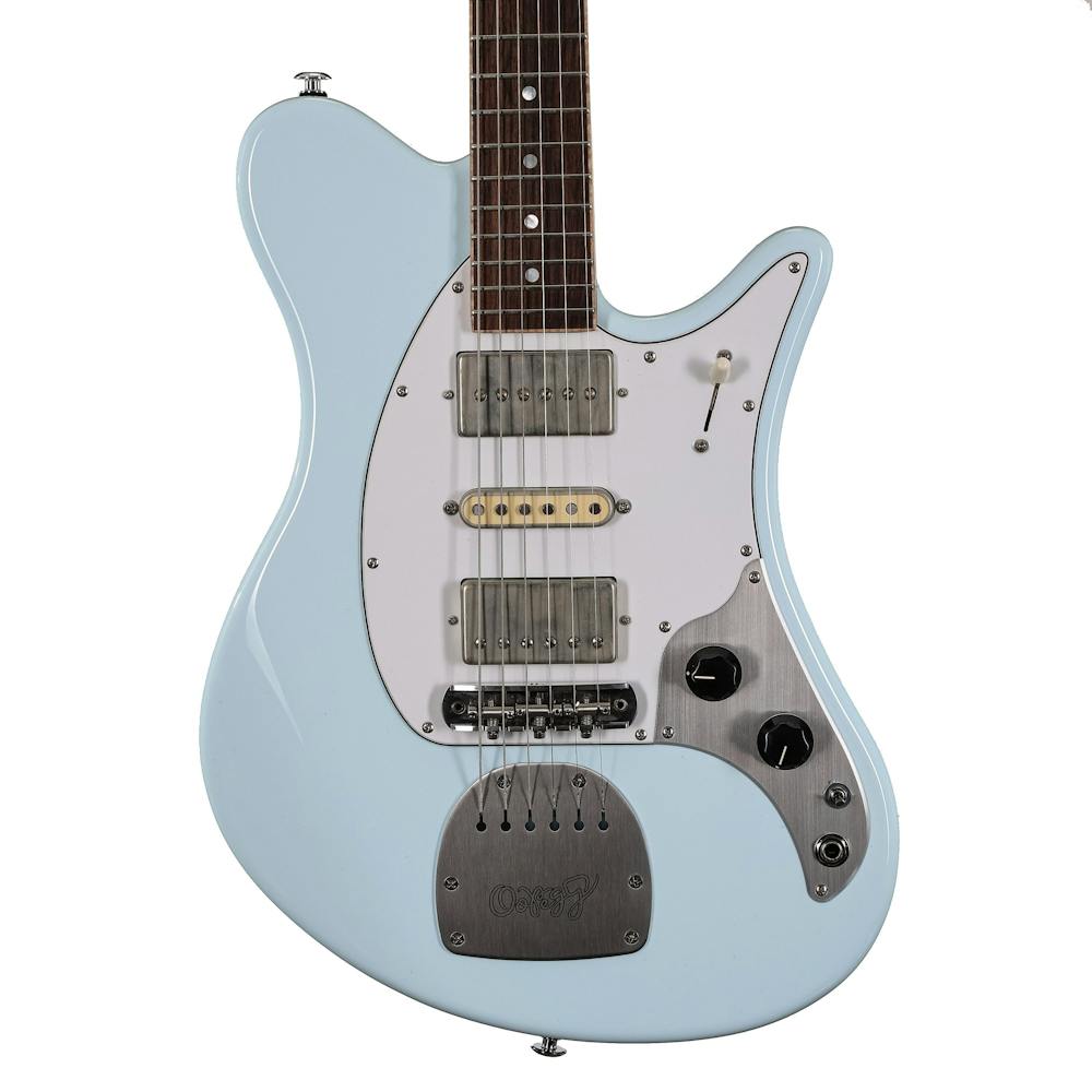 Oopegg Supreme Collection Trailbreaker Mark-I Electric Guitar in Sonic Blue with Hardtail Bridge
