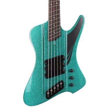 Dingwall D-Roc Standard 5 String Bass Guitar in Gloss Metalflake Aquamarine