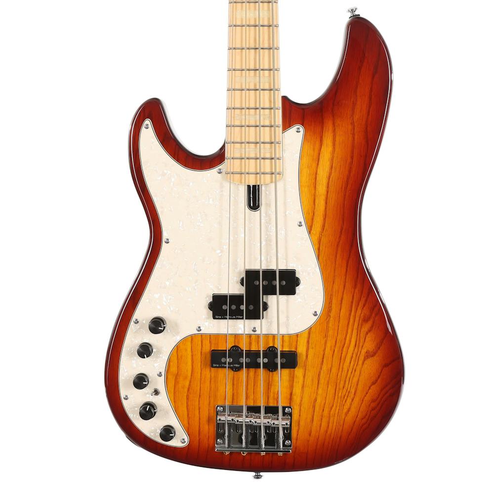 Sire Version 2 Updated Left-Handed Marcus Miller P7 Swamp Ash 4-String Bass in Tobacco Sunburst