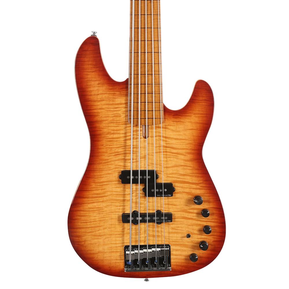 Sire Version 2 Marcus Miller P10 Alder 5-String Fretless Bass Guitar in Tobacco Sunburst