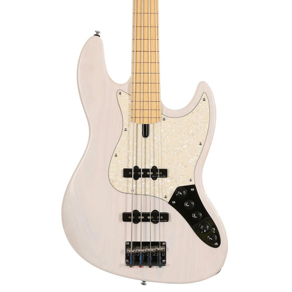 Sire Marcus Miller V7 2nd Generation Swamp Ash 4-String Fretless Bass Guitar in White Blonde
