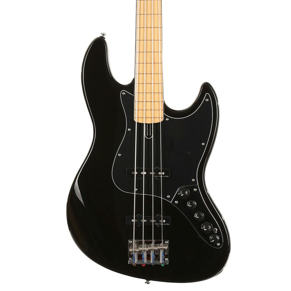 Sire Version 2 Updated Marcus Miller V7 Vintage Alder 4-String Fretless Bass Guitar in Black