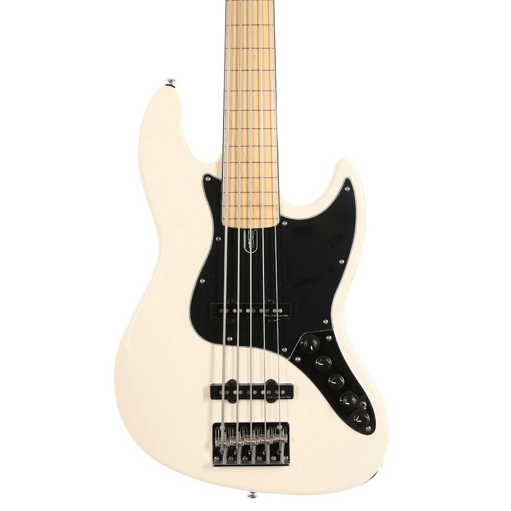 Sire Version 2 Updated Marcus Miller V7 Vintage Alder 5-String Fretless Bass Guitar in Antique White