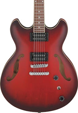 Ibanez AS53-SRF Artcore Semi-Hollow Guitar in Sunburst Red Flat