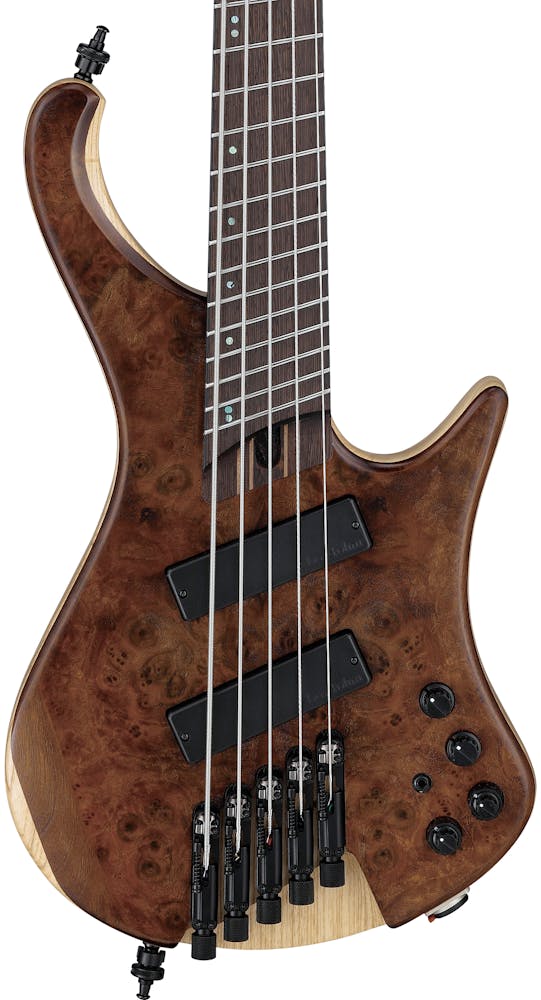 Ibanez EHB1265MS-NML 5-String Multi-Scale Bass Guitar in Natural Mocha Low Gloss