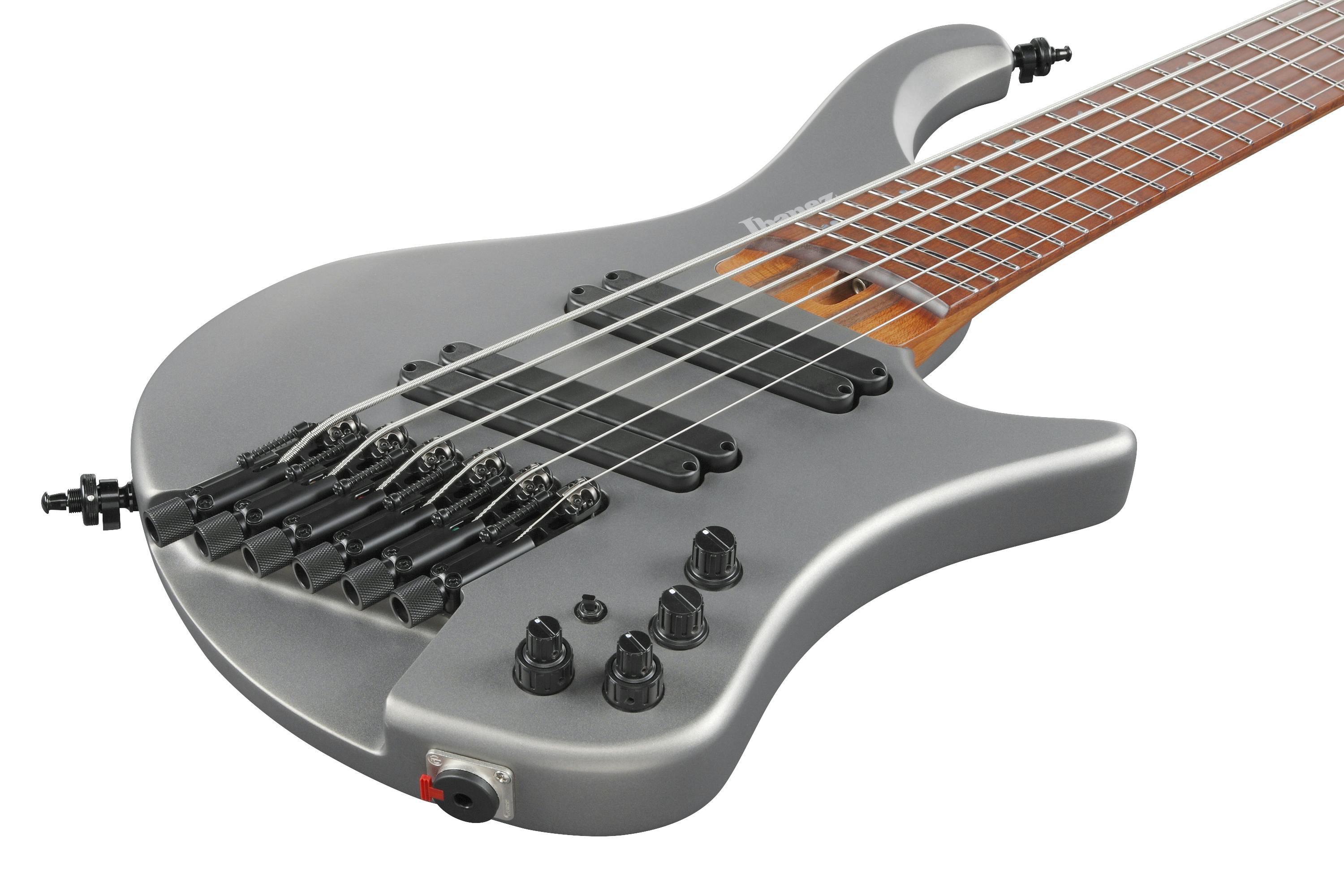 Ibanez EHB1006MS-MGM 6-String Multi-Scale Bass Guitar in Metallic Grey  Matte - Andertons Music Co.