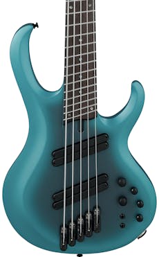 Ibanez BTB605MS-CEM 5-String Multi-Scale Bass Guitar in Cerulean Aura Burst Matte