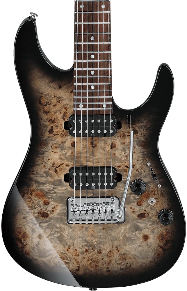 Ibanez AZ427P1PB-CKB Premium 7-String Electric Guitar in Charcoal Black Burst