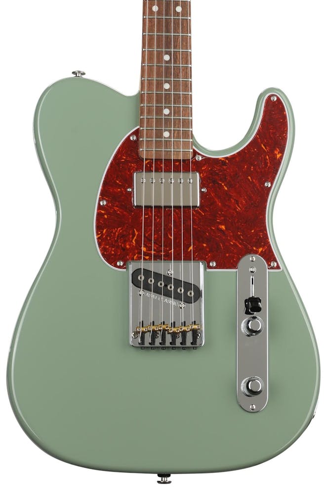 G&L USA Fullerton Deluxe ASAT Classic Bluesboy Electric Guitar in Macha Green