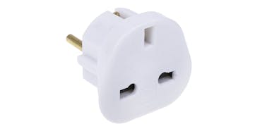 Mains Adaptor for Converting UK Mains Plugs for use in Europe