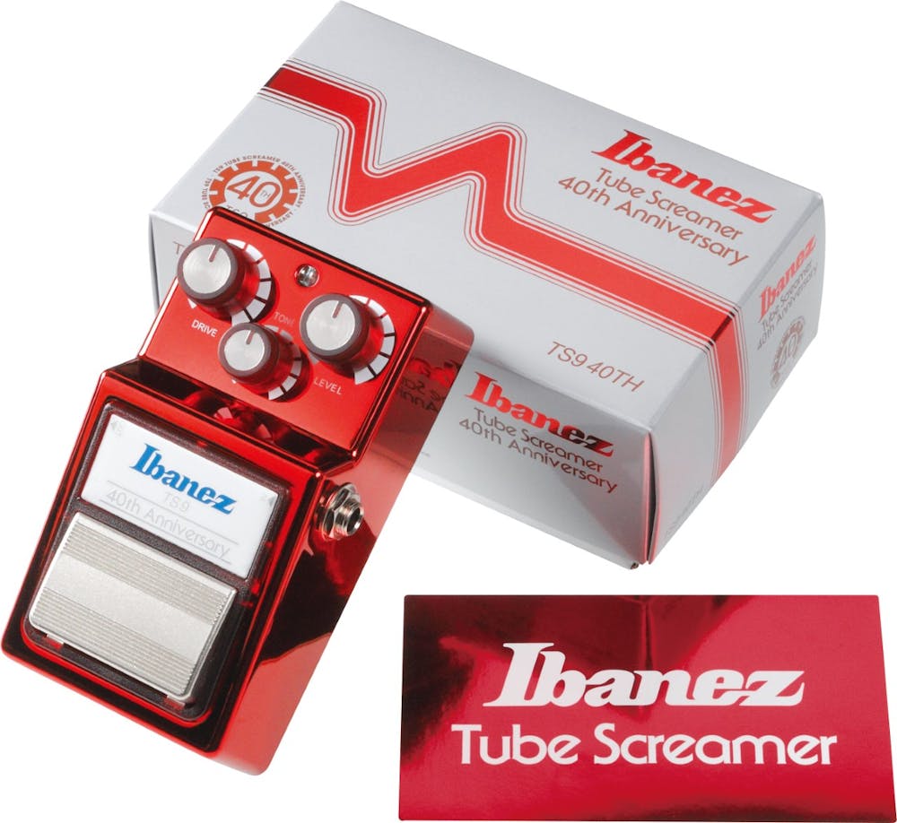 Ibanez 40th Anniversary Limited Edition TS9 Tube Screamer in Ruby Red