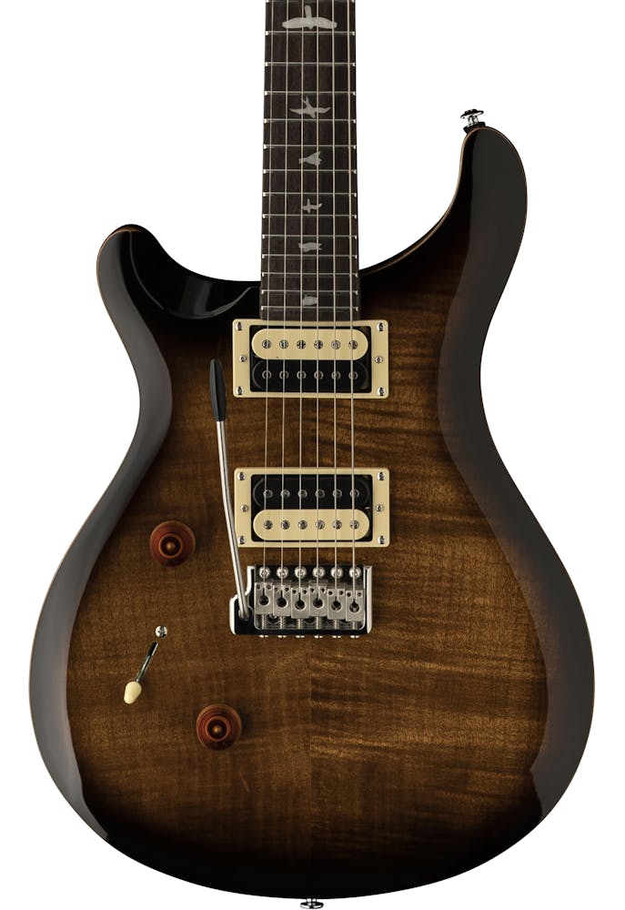 PRS SE Custom 24 "Lefty" Left-Handed Electric Guitar in Black Gold Burst