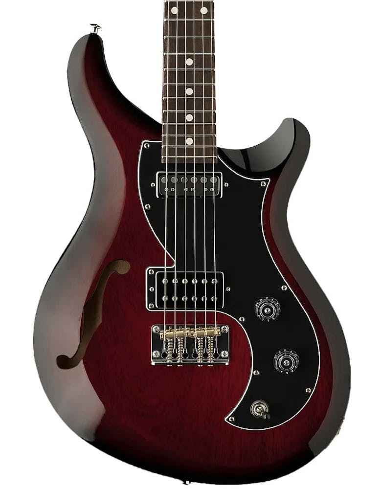 PRS S2 Vela Semi-Hollow Electric Guitar in Scarlet Sunburst