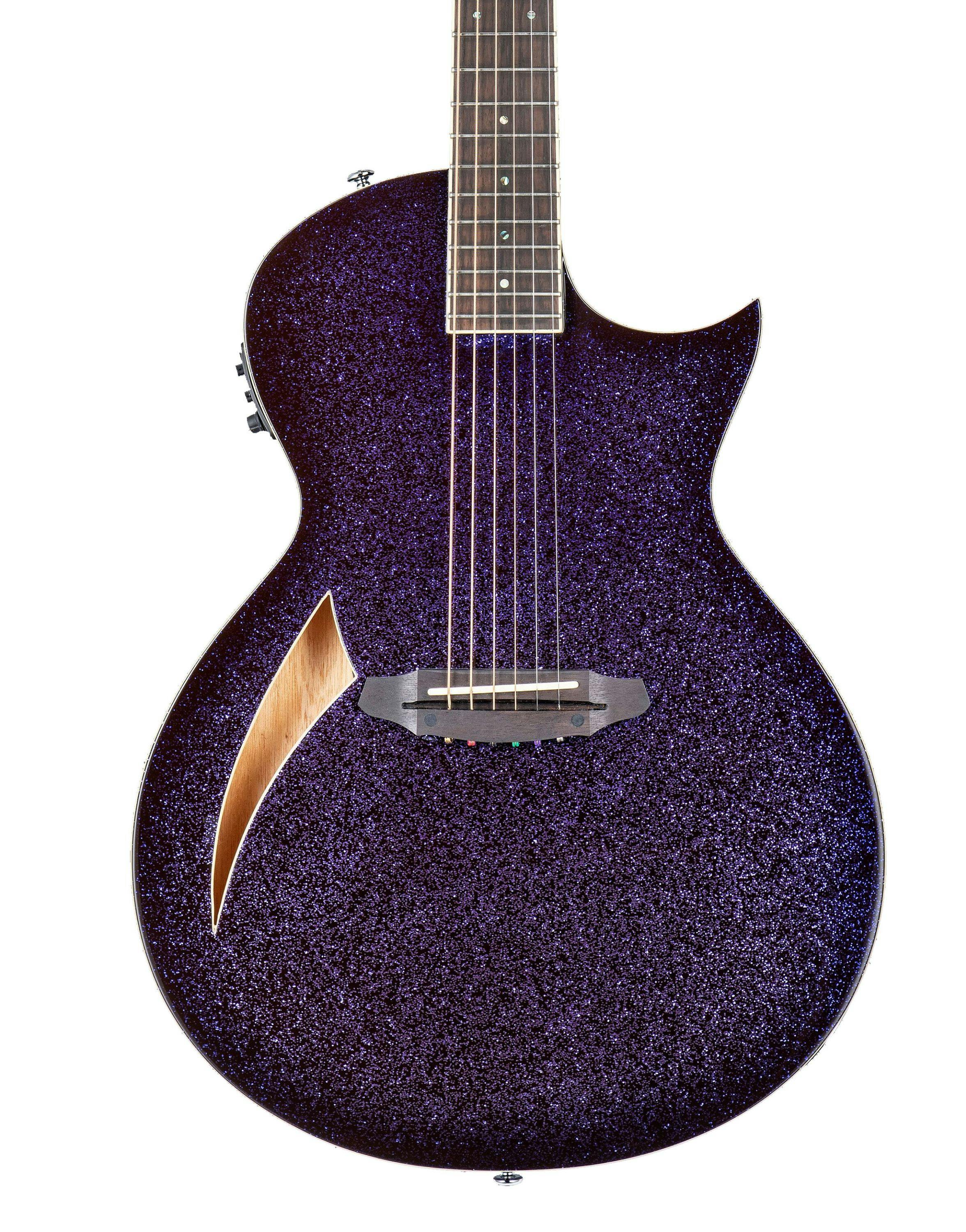 ESP LTD TL 6 Electro Acoustic Guitar in Purple Sparkle Burst