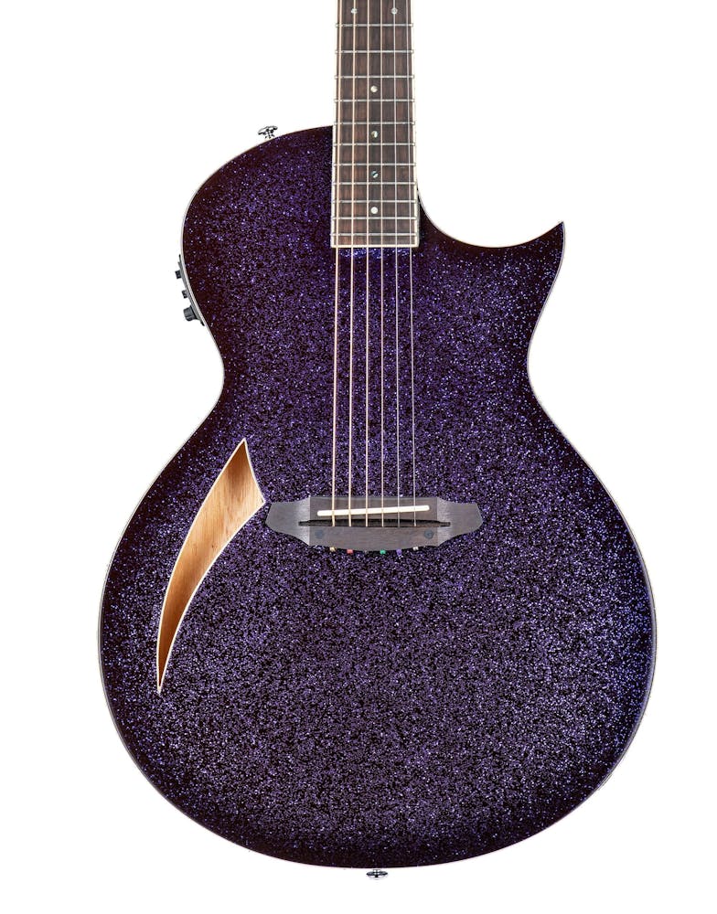 ESP LTD TL-6 Electro Acoustic Guitar in Purple Sparkle Burst