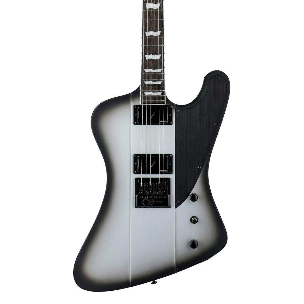 ESP LTD Deluxe Phoenix-1000 EverTune Electric Guitar in Silver Sunburst Satin