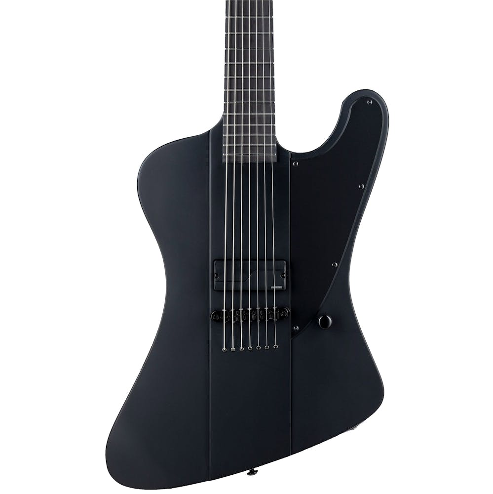 ESP LTD Phoenix-7 Baritone Electric Guitar in Black Metal