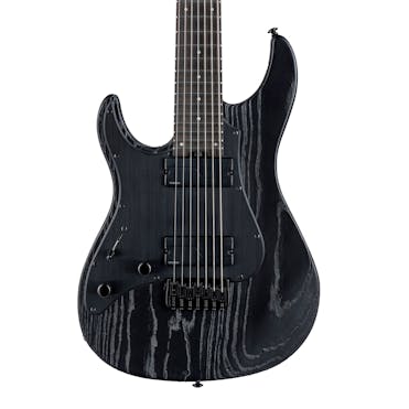 ESP LTD Deluxe SN-1007 Baritone HT Left Handed Electric Guitar in Black Blast