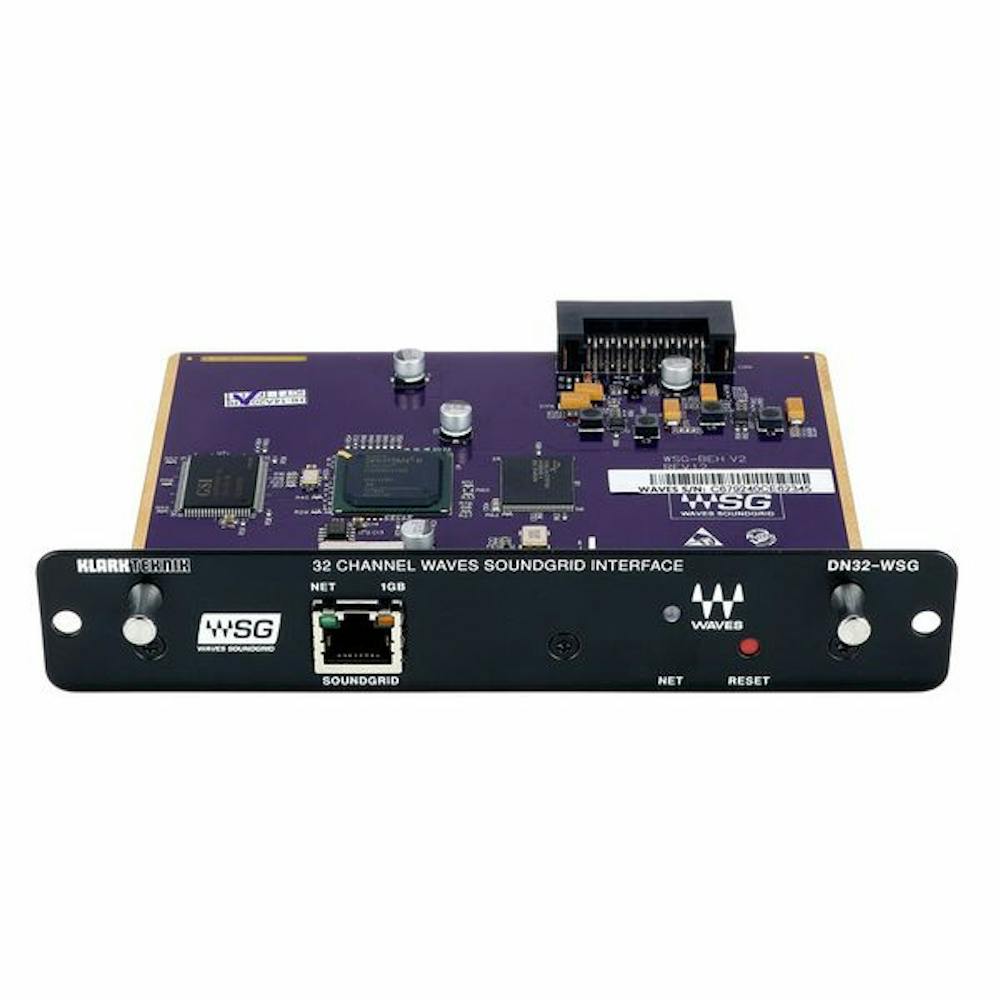Klark Teknik DN32-WSG Expansion Card for 32-Channel Low-Latency AoIP in WAVES SoundGrid Networks