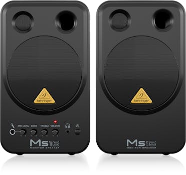 B Stock : Behringer MS16 Compact Active Speaker System pair