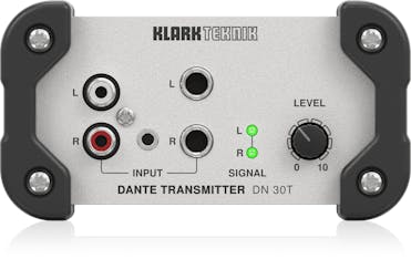 Klark Teknik DN 30T 2-Channel Dante Audio Transmitter for High-Performance Networking