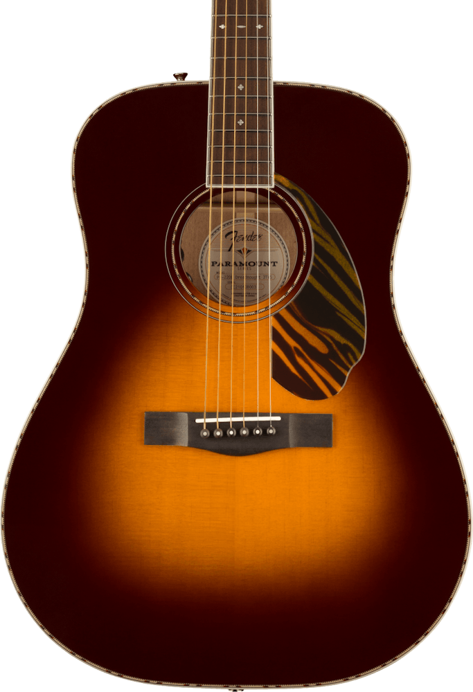 Fender PD-220E Dreadnought Electro Acoustic Guitar in 3 Colour Vintage Sunburst