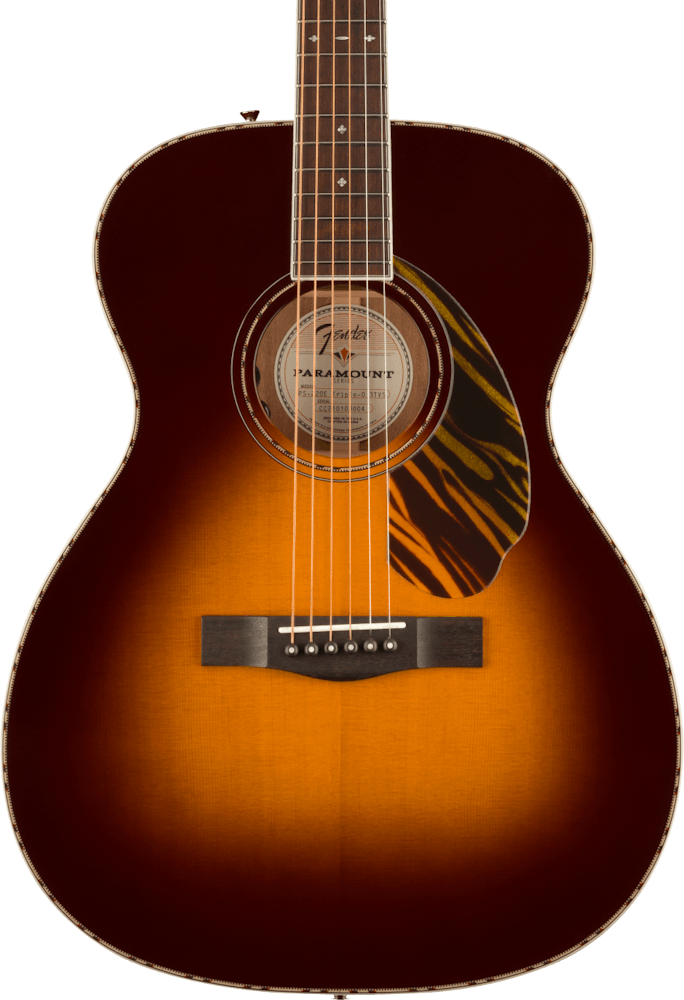 Fender PO-220E Orchestra Electro Acoustic Guitar in 3 Colour Vintage Sunburst