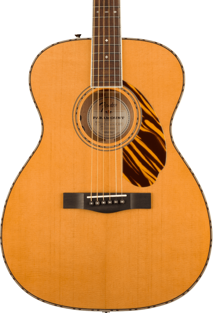 Fender PO-220E Orchestra Electro Acoustic Guitar in Natural