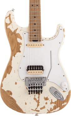 B Stock : Charvel Henrik Danhage Limited Edition Signature Pro-Mod So-Cal Style 1 HS FR in White Relic