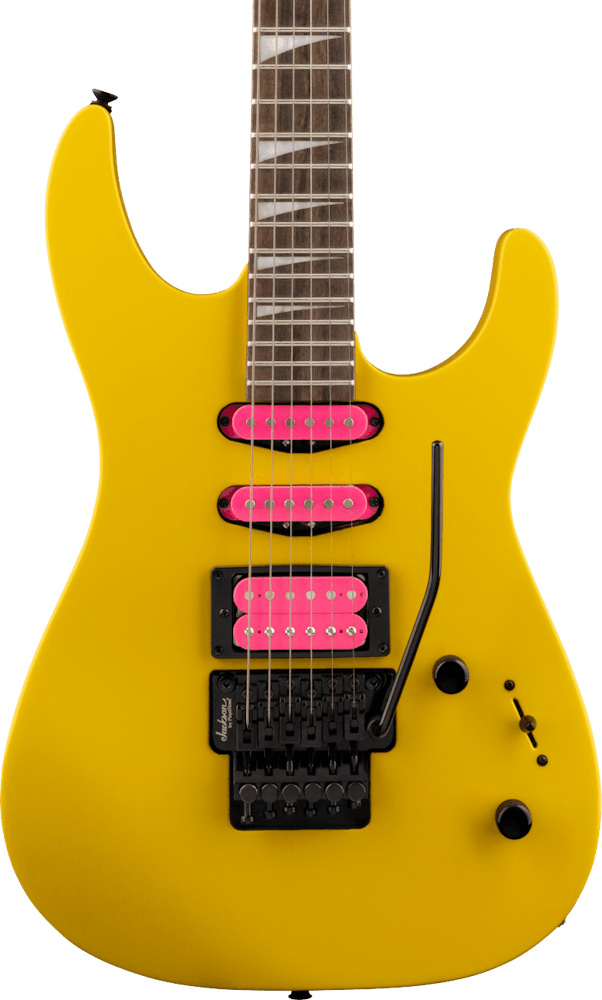 Jackson X Series Dinky DK3XR HSS Electric Guitar in Caution Yellow