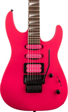 Jackson X Series Dinky DK3XR HSS Electric Guitar in Neon Pink