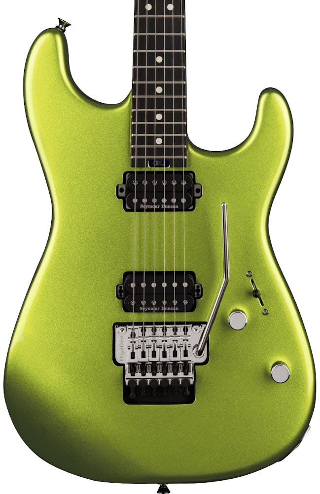 Charvel Pro-Mod San Dimas Style 1 HH FR E Electric Guitar in Lime Green Metallic