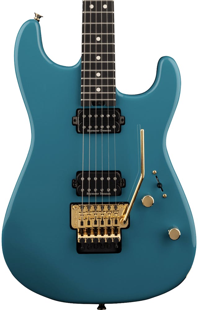 Charvel Pro-Mod San Dimas Style 1 HH FR E Electric Guitar in Miami Blue