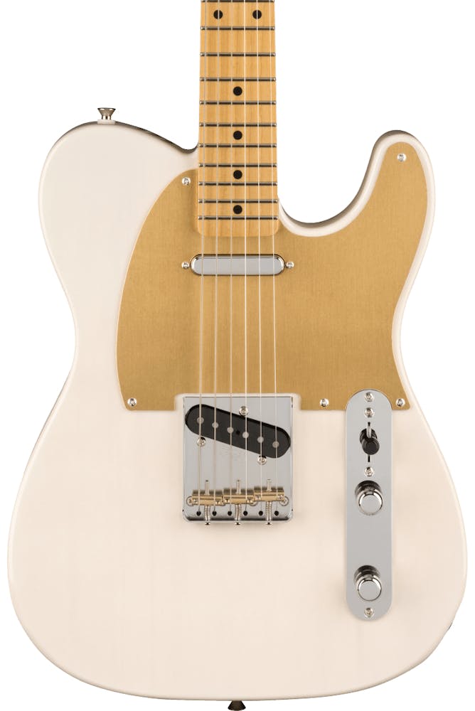 Fender JV Modified '50s Telecaster Electric Guitar in White Blonde