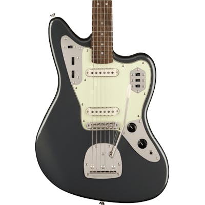 Squier FSR Classic Vibe '60s Jaguar Electric Guitar in Charcoal Frost Metallic