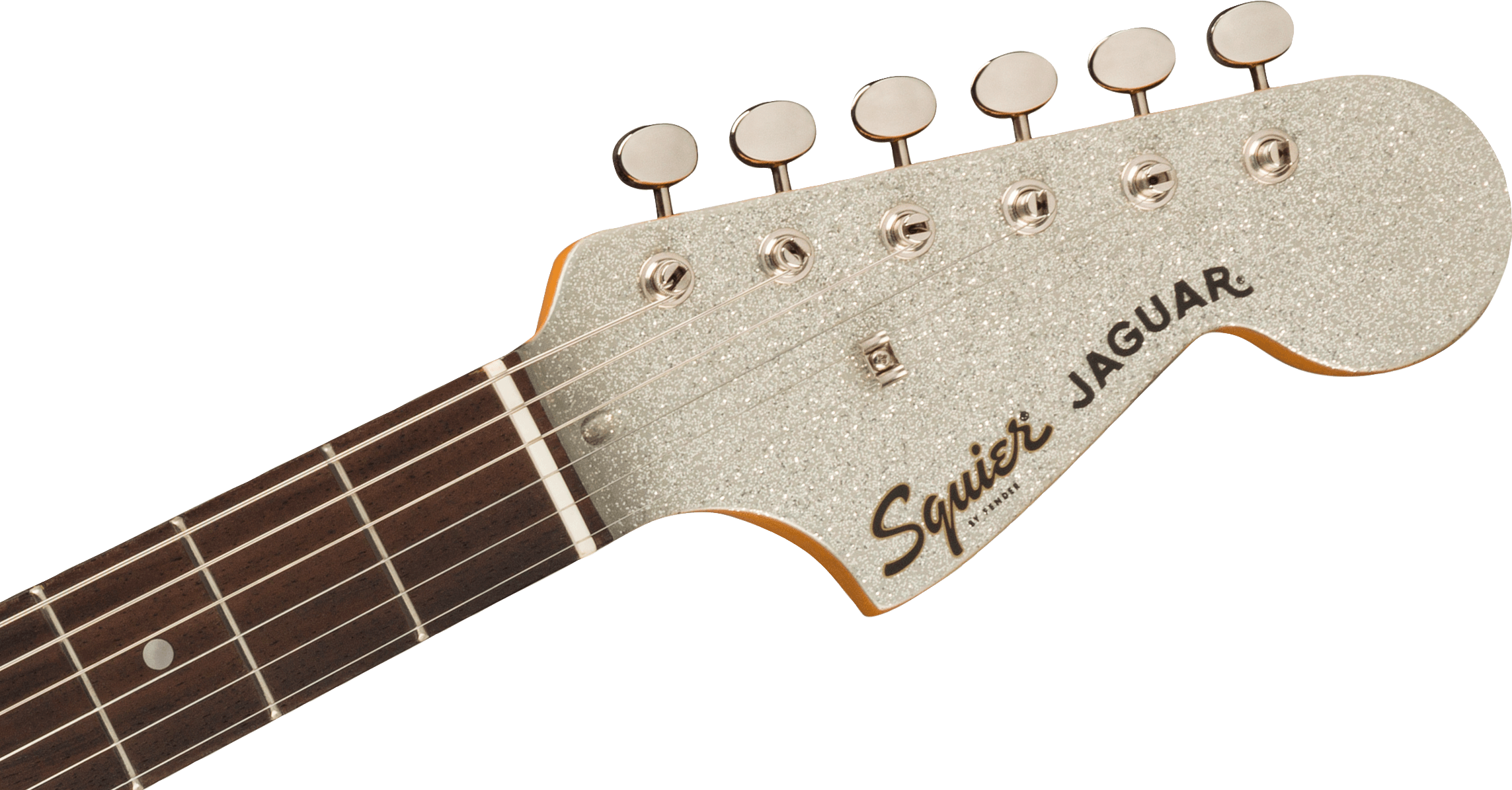 Squier FSR Classic Vibe '60s Jaguar Electric Guitar in Silver