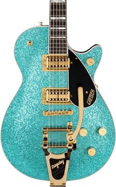 Gretsch G6229TG Players Edition Sparkle Jet BT with Bigsby in Ocean Turquoise Sparkle