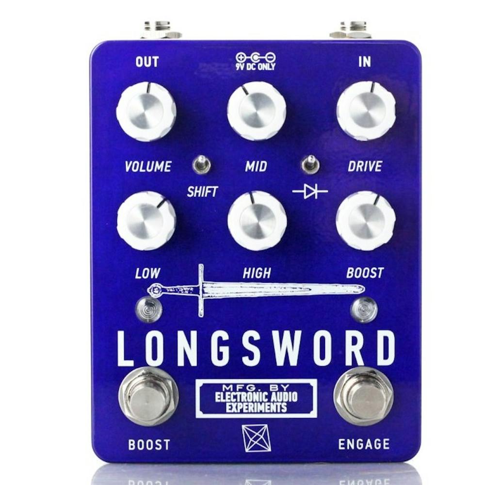 Electronic Audio Experiments Limited Edition Longsword Distortion Pedal in Purple