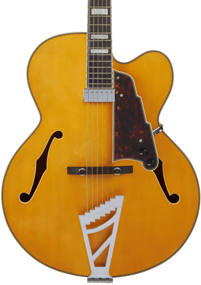 D'Angelico Premier EXL-1 Hollowbody Electric Guitar in Satin Honey Blonde