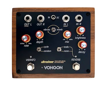 Vongon Ultrasheer Stereo Pitch Vibrato and Reverb Pedal