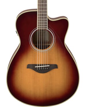 Yamaha FSC-TA TransAcoustic Cutaway Electro Acoustic Guitar in Brown Sunburst