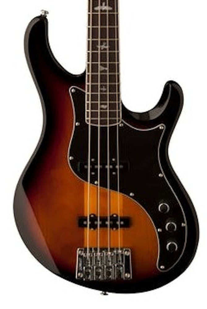 PRS SE Kestrel Bass Guitar in Tri Colour Sunburst with Gig Bag