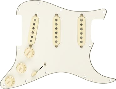 Fender Pre Wired Pickguard Stratocaster SSS FAT 50s in Parchment