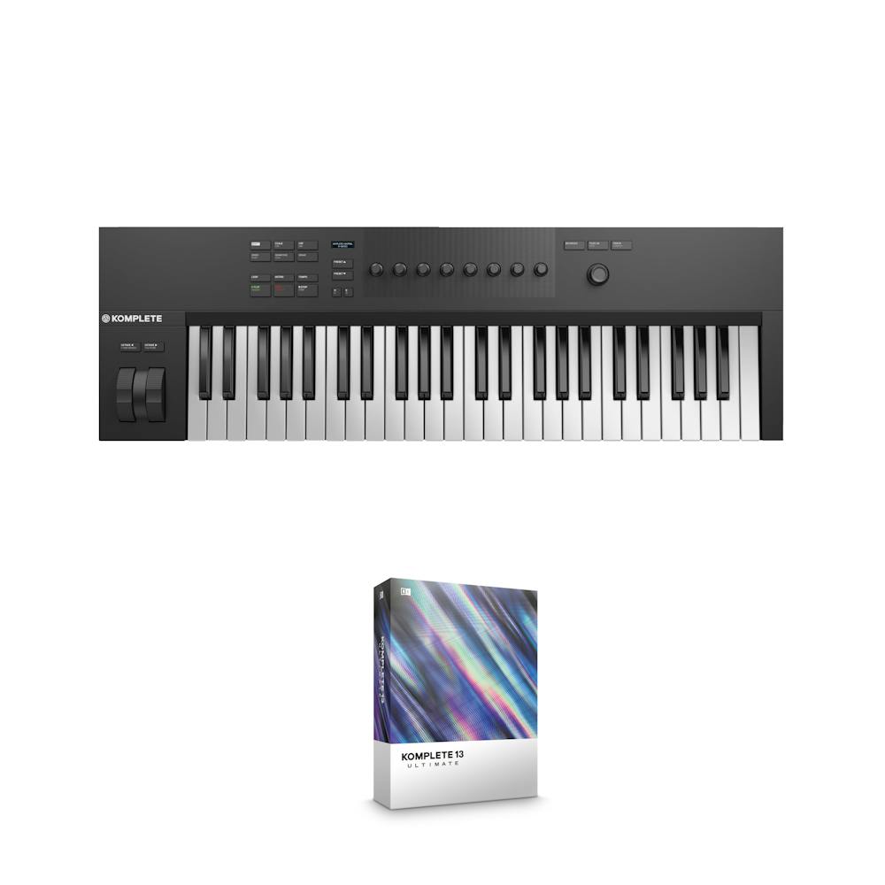 Native Instruments A49 MIDI Keyboard Bundle with Upgrade From Komplete Select to Komplete 13 Ultimate