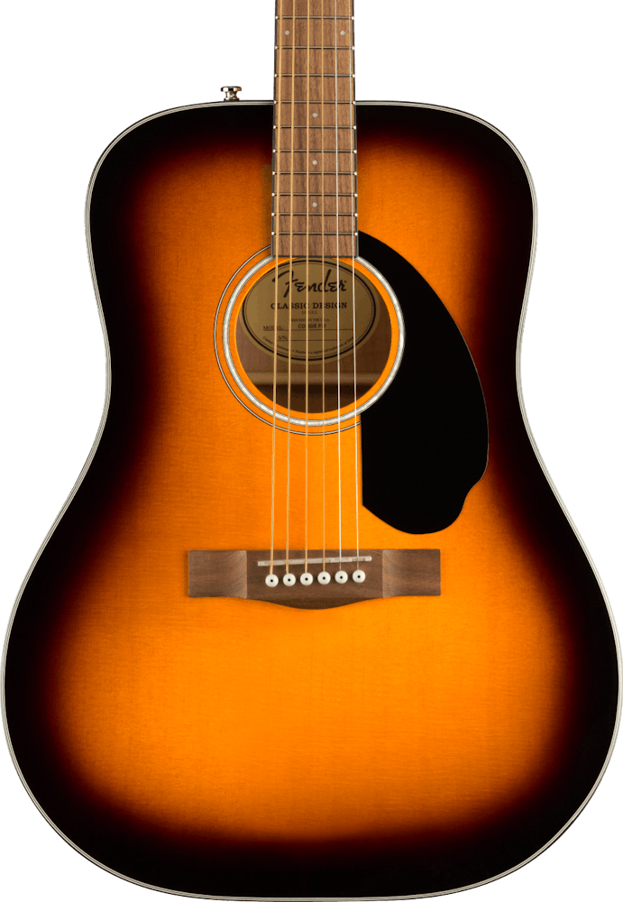 Fender FSR CD-60S Exotic Flame Maple Dreadnought Acoustic Guitar in Sunburst