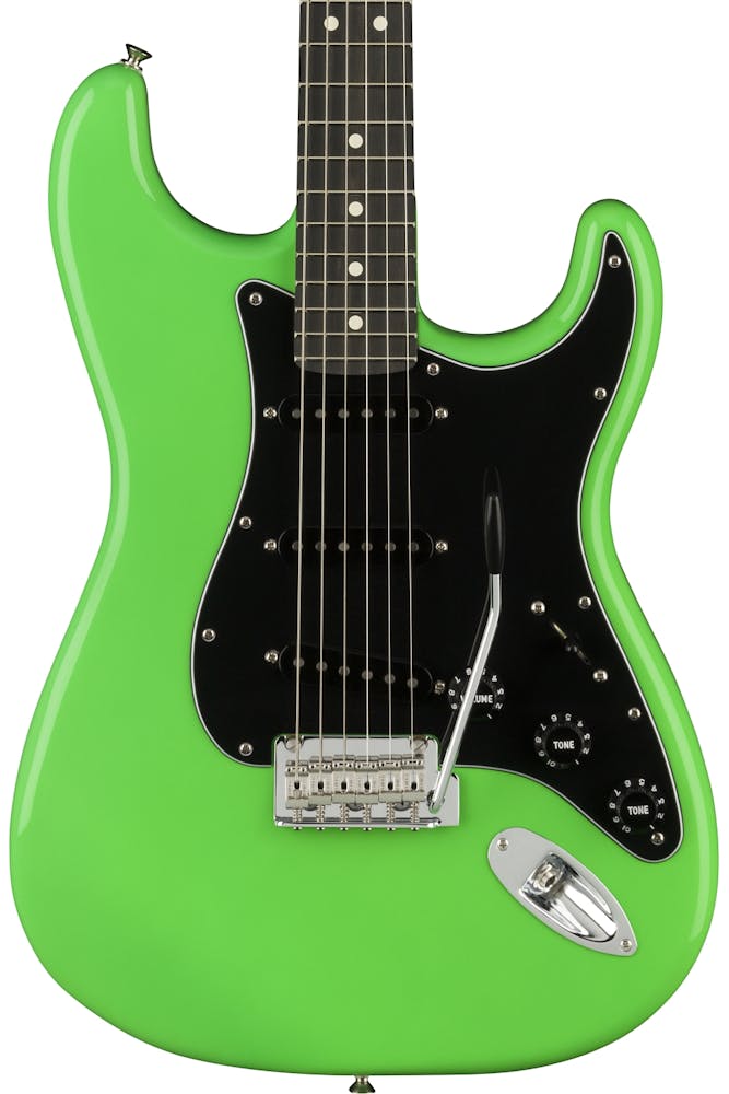 Fender Limited Edition Player Stratocaster in Neon Green with Ebony Fingerboard