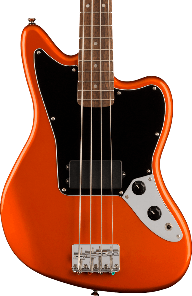Squier FSR Affinity Jaguar Bass H in Metallic Orange