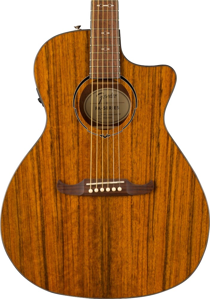 Fender Limited Edition FA-345CE Ovangkol Exotic Electro Acoustic Guitar in Natural